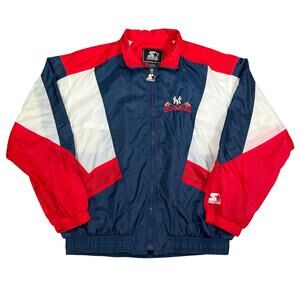 Vintage Starter New York Yankees World Series Champions Jacket MLB Windbreaker L